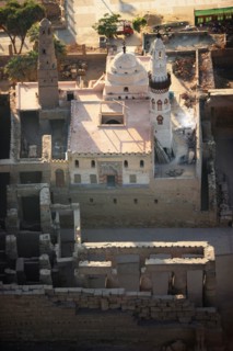 Temple de Louxor, vue aérienne