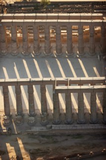 Temple de Louxor, vue aérienne