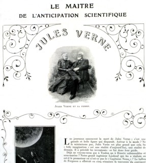 French novelist Jules Verne and his wife