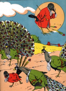 Fable. "Le geai paré des plumes du paon"