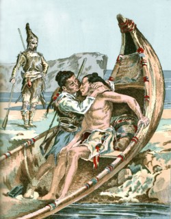 Illustration in 'Life and Surprising Adventures of Robinson Crusoe'