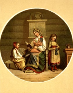 Knusli, Woman and children