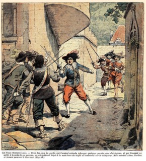 Illustration in 'The Three Musketeers'