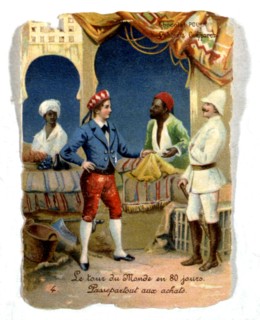 Illustration in 'Around the World in Eighty Days'