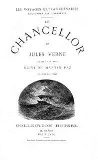Jules Verne, "Le Chancellor" (page de garde)