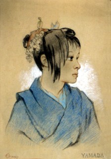 Portrait of a woman from the Yamada people
