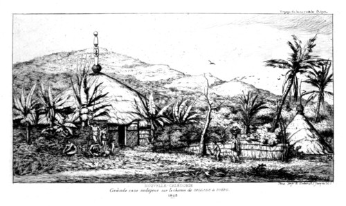 Large hut of Natives on Poepo's way