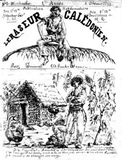 Cover of the newspaper "Raseur calédonien"