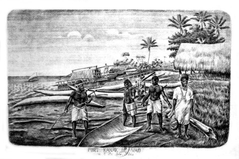 Kanak harbour of the Vao village, Isles of Pine