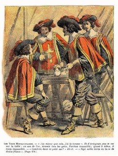 Illustration in 'Three Musketeers'