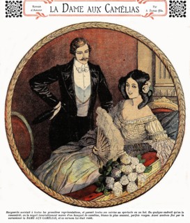 Illustration in 'The Lady of the Camelias'