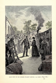Jules Verne, "Mistress Branican" (illustration)
