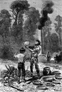 Illustration in 'The Mysterious Island'