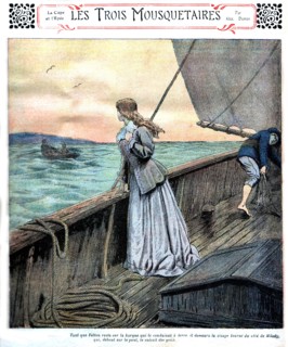 Les trois mousquetaires. Gravure 19e