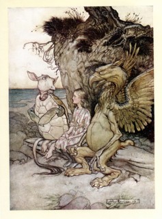 Alice au pays des merveilles, illustration d'Arthur Rackham
