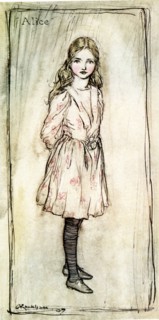 Alice au pays des merveilles, illustration d'Arthur Rackham