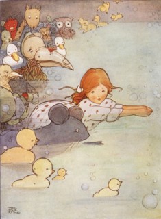 Alice au pays des merveilles, illustration de Mabel Lucie Attwell