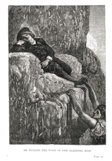 Illustration de "Les Travailleurs de la Mer", de Victor Hugo