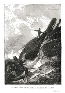 Illustration de "Les Travailleurs de la Mer", de Victor Hugo