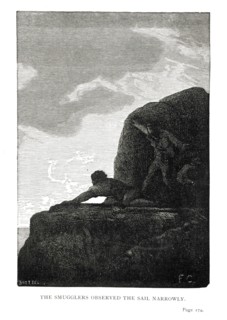 Illustration of "Toilers of the Sea", by Victor Hugo