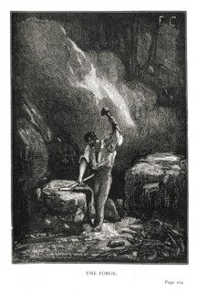 Illustration de "Les Travailleurs de la Mer", de Victor Hugo