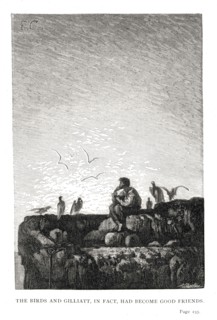 Illustration of "Toilers of the Sea", by Victor Hugo