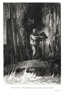 Illustration de "Les Travailleurs de la Mer", de Victor Hugo