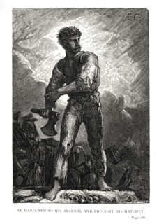 Illustration de "Les Travailleurs de la Mer", de Victor Hugo