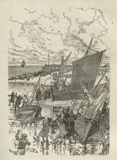 Illustration de "Les Travailleurs de la Mer", de Victor Hugo