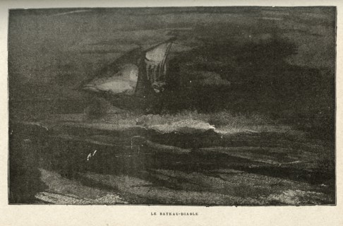 Illustration de "Les Travailleurs de la Mer", de Victor Hugo