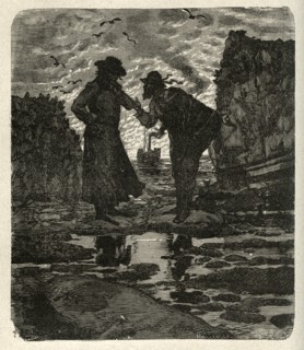 Illustration of "Toilers of the Sea", by Victor Hugo
