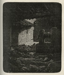 Illustration de "Les Travailleurs de la Mer", de Victor Hugo