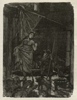 Illustration of "Toilers of the Sea", by Victor Hugo
