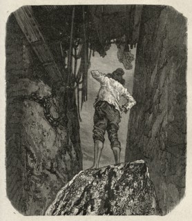 Illustration de "Les Travailleurs de la Mer", de Victor Hugo