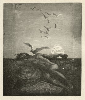 Illustration de "Les Travailleurs de la Mer", de Victor Hugo
