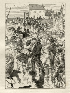 Illustration of "Toilers of the Sea", by Victor Hugo
