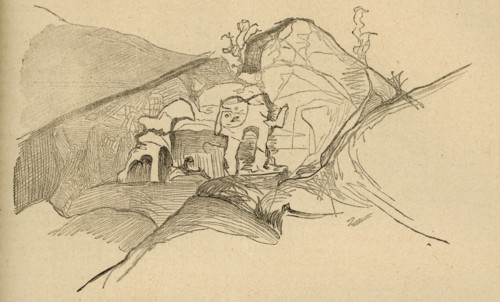 Illustration from 'En voyage. Alpes et Pyrénées', by Victor Hugo