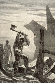 "Voyages et aventures du Capitaine Hatteras : les anglais au Pôle Nord, le désert de glace"