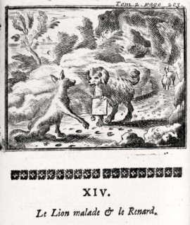 Le Lion malade et le Renard