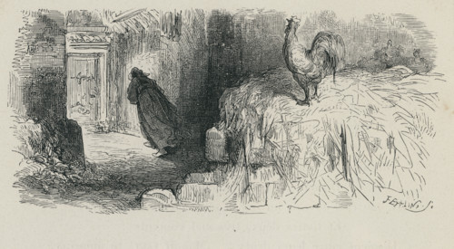 Fable "La Vieille et les deux servantes"