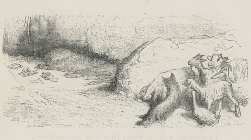 Fable "Le Lion malade et le renard"