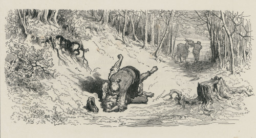 Fable "Les Voleurs et l'Âne"