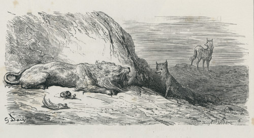 Fable "Le Lion, le loup et le renard"