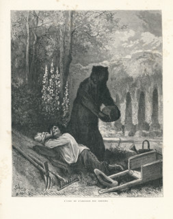 Fable "L'Ours et l'amateur des jardins"