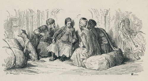 Fable "La Bassa et le marchand"