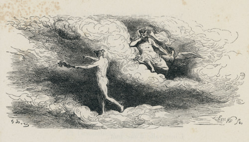 Fable of La Fontaine 'Jupiter and the Thunderbolts'