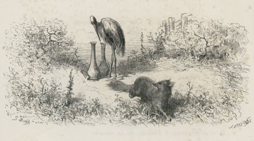 Fable "Le Renard et la Cigogne"