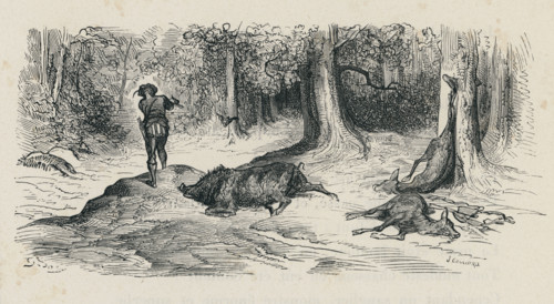 Fable "Le Loup et le chasseur"