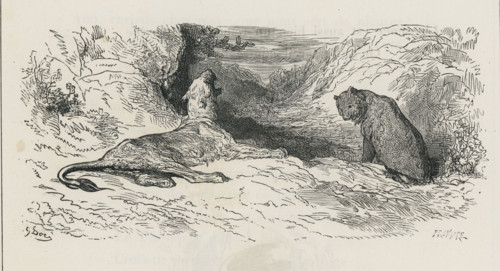 Fable "La Lionne et l'Ourse"