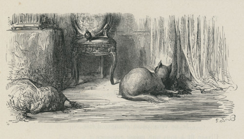 Fable "Le Chat et les deux Moineaux"